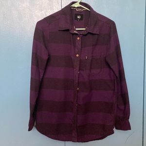 Tentree striped flannel shirt